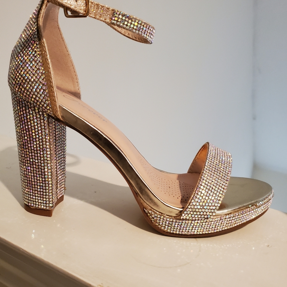 Rhinestone heels